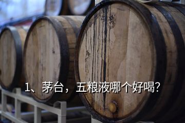1、茅臺(tái)，五糧液哪個(gè)好喝？