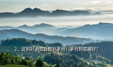 2、說到好酒就會想到茅臺！茅臺到底哪好？