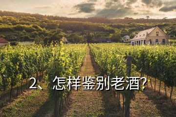 2、怎樣鑒別老酒？
