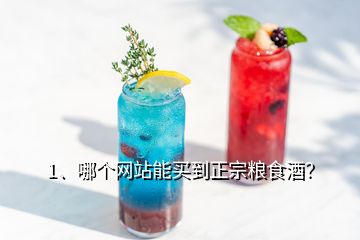 1、哪個(gè)網(wǎng)站能買到正宗糧食酒？