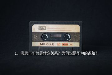 1、海思與華為是什么關(guān)系？為何說(shuō)是華為的備胎？