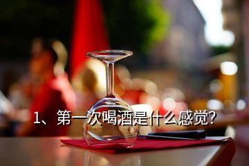 1、第一次喝酒是什么感覺(jué)？