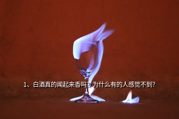 1、白酒真的聞起來香嗎？為什么有的人感覺不到？