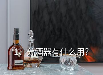 1、分酒器有什么用？