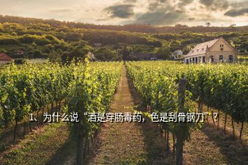 1、為什么說“酒是穿腸毒藥，色是刮骨鋼刀”？