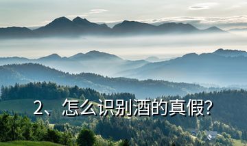 2、怎么識別酒的真假？