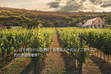 2、過年喝點什么白酒好？有哪些五十元以上二百元以下的白酒值得推薦？