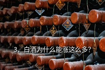 3、白酒為什么能漲這么多？
