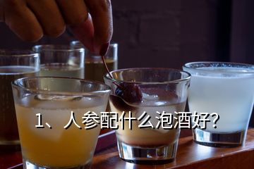 1、人參配什么泡酒好？