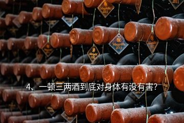 4、一頓三兩酒到底對身體有沒有害？