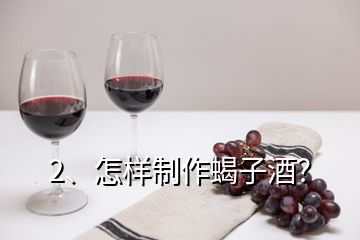2、怎樣制作蝎子酒？