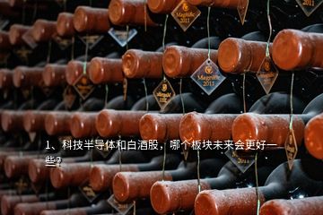 1、科技半導體和白酒股，哪個板塊未來會更好一些？