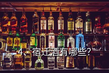 4、宿遷酒有哪些？