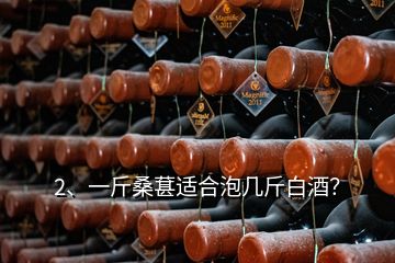 2、一斤桑葚適合泡幾斤白酒？