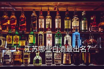 1、江蘇哪些白酒最出名？