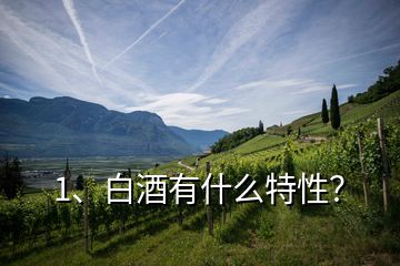 1、白酒有什么特性？