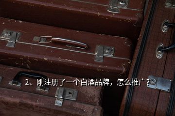 2、剛注冊(cè)了一個(gè)白酒品牌，怎么推廣？