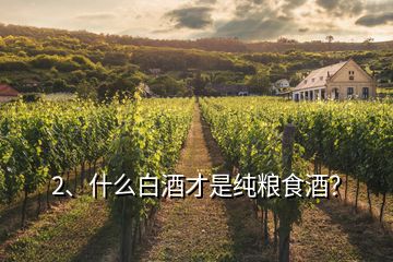 2、什么白酒才是純糧食酒？