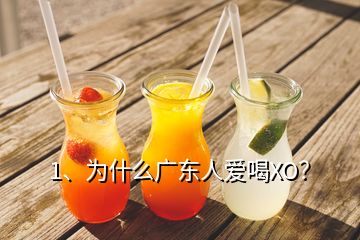 1、為什么廣東人愛喝XO？