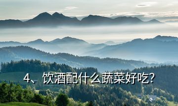 4、飲酒配什么蔬菜好吃？