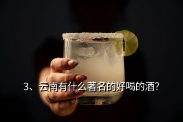 3、云南有什么著名的好喝的酒？