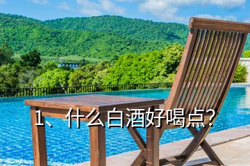 1、什么白酒好喝點(diǎn)？