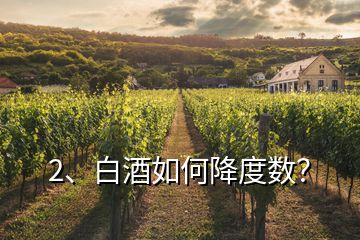 2、白酒如何降度數(shù)？