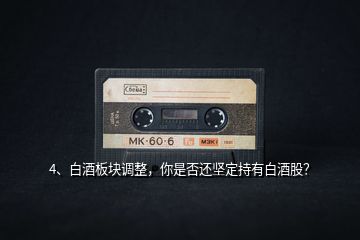 4、白酒板塊調(diào)整，你是否還堅(jiān)定持有白酒股？