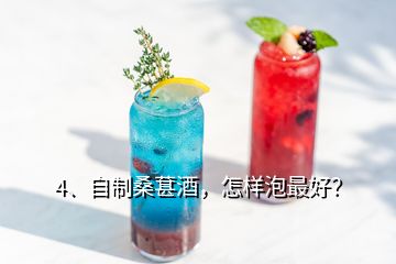4、自制桑葚酒，怎樣泡最好？
