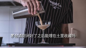 茅臺酒封閉好了之后能埋在土里收藏嗎