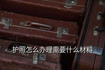 護(hù)照怎么辦理需要什么材料