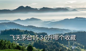 飛天茅臺15 3 6升哪個收藏