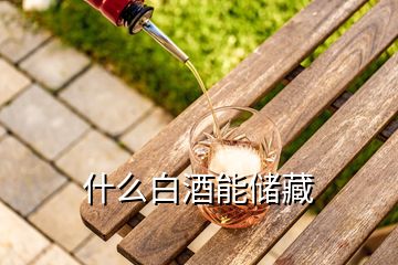 什么白酒能儲藏