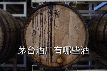 茅臺(tái)酒廠有哪些酒