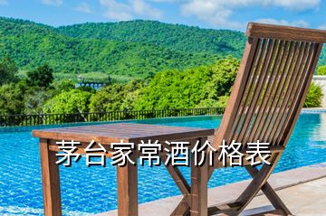 茅臺(tái)家常酒價(jià)格表
