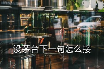 沒茅臺下一句怎么接