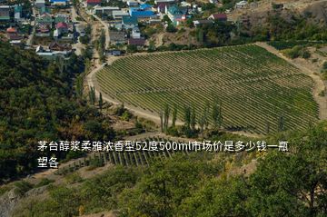 茅臺(tái)醇漿柔雅濃香型52度500ml市場價(jià)是多少錢一瓶望各