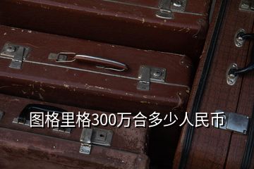 圖格里格300萬(wàn)合多少人民幣