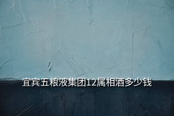宜賓五糧液集團12屬相酒多少錢