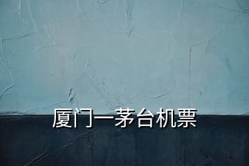 廈門(mén)一茅臺(tái)機(jī)票