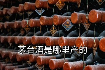茅臺(tái)酒是哪里產(chǎn)的