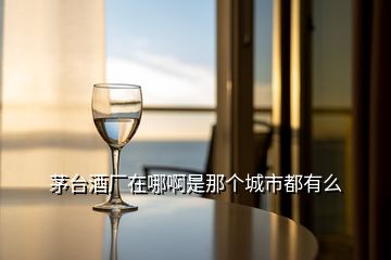茅臺(tái)酒廠在哪啊是那個(gè)城市都有么