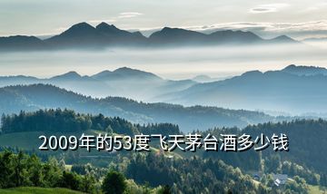 2009年的53度飛天茅臺(tái)酒多少錢
