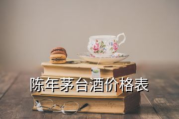 陳年茅臺(tái)酒價(jià)格表