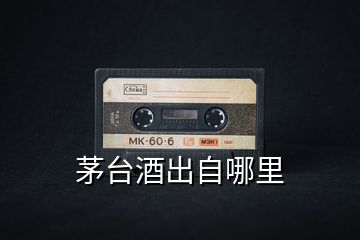茅臺(tái)酒出自哪里
