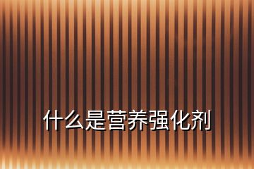 什么是營養(yǎng)強化劑