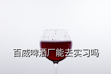 百威啤酒廠能去實習(xí)嗎