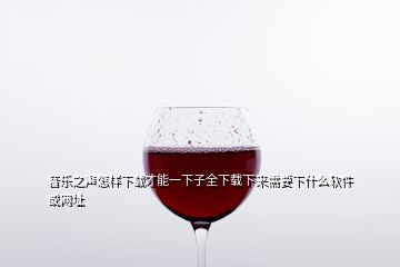 音樂之聲怎樣下載才能一下子全下載下來需要下什么軟件或網址