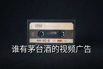 誰有茅臺酒的視頻廣告