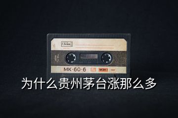 為什么貴州茅臺漲那么多